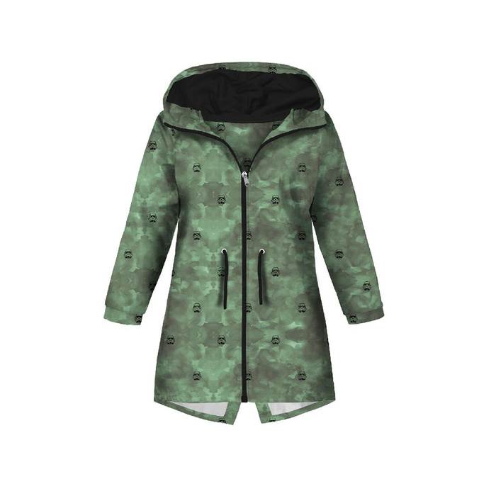 KINDERPARKA (ARIEL) - SPINNENNETZ  / eco melange - Softshell (134/140)