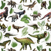 DINO PLANTS - quick-drying woven fabric