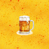 OKTOBERFEST BEER WZ.1 - panel (75cm x 80cm) SINGLE JERSEY