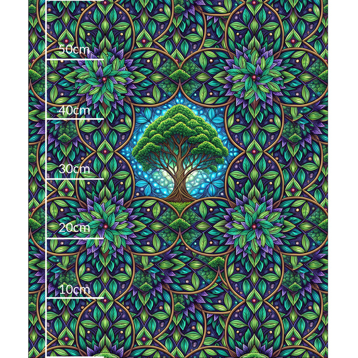 Stained Garden m. 14 - panel (60cm x 50cm) Wasserabweisende Webware