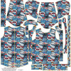 KIDS PARKA (ARIEL) - COMIC BOOK (blue - red) - softshell (98/104)