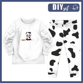 KINDERPYJAMAS "MIKI" - KUH - Elastische Baumwoll Maschenware (110/116)
