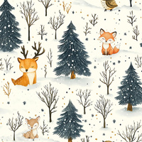 WINTER ANIMALS WZ.2 - Nylonstoff PUMI