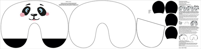 NECK PILLOW - PANDA AMELIE - sewing set