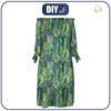 DRESS "CARMEN" - GREEN JUNGLE pat. 1 - crepe L