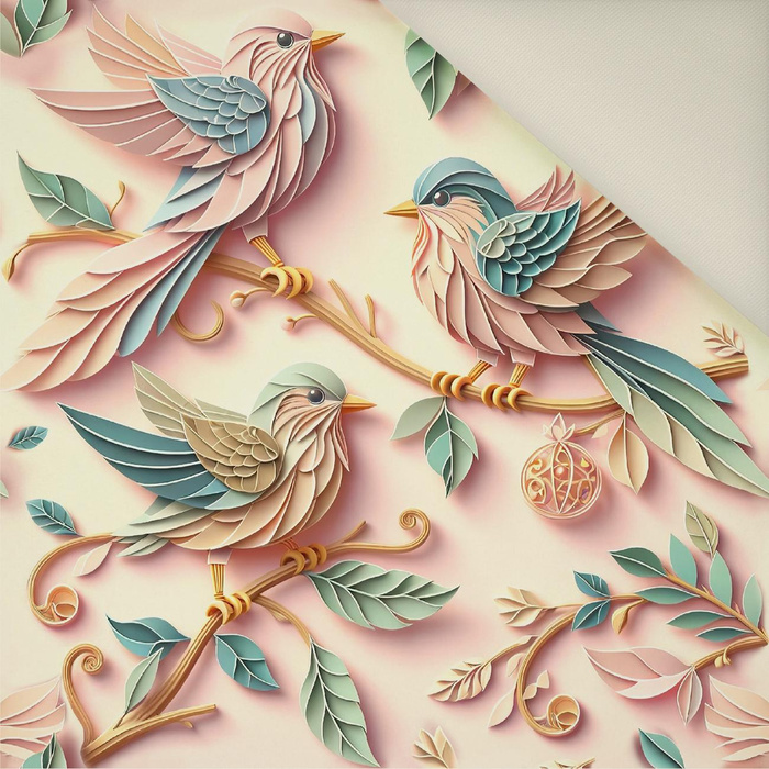 PAPER BIRDS- Upholstery velour