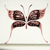BUTTERFLY pat. 5 (GLITTER BUTTERFLIES) - panel 75cm x 80cm