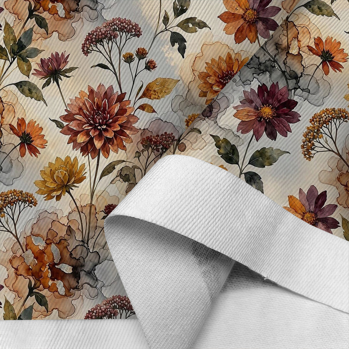 AUTUMN FLOWERS WZ. 27 - Baumwoll Drillich