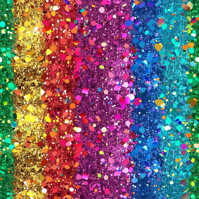 HOLOGRAPHIC RAINBOW wz. 1 - looped knit fabric