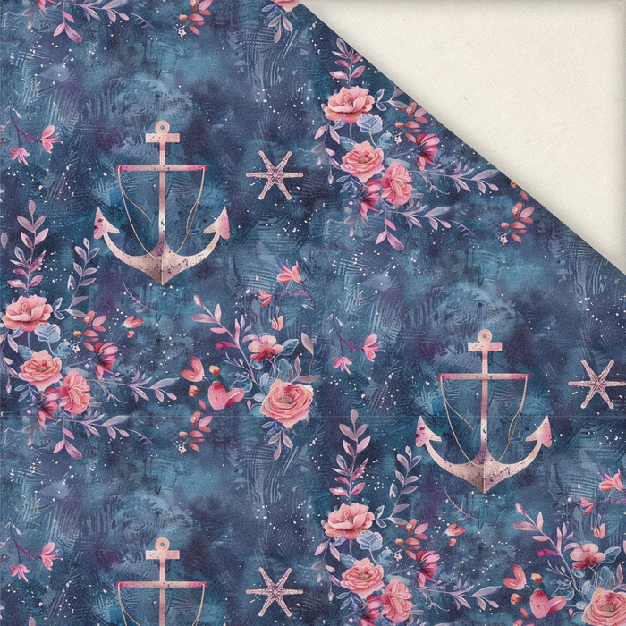 MARINE WZ. 1/ BLUE- Slub Weave