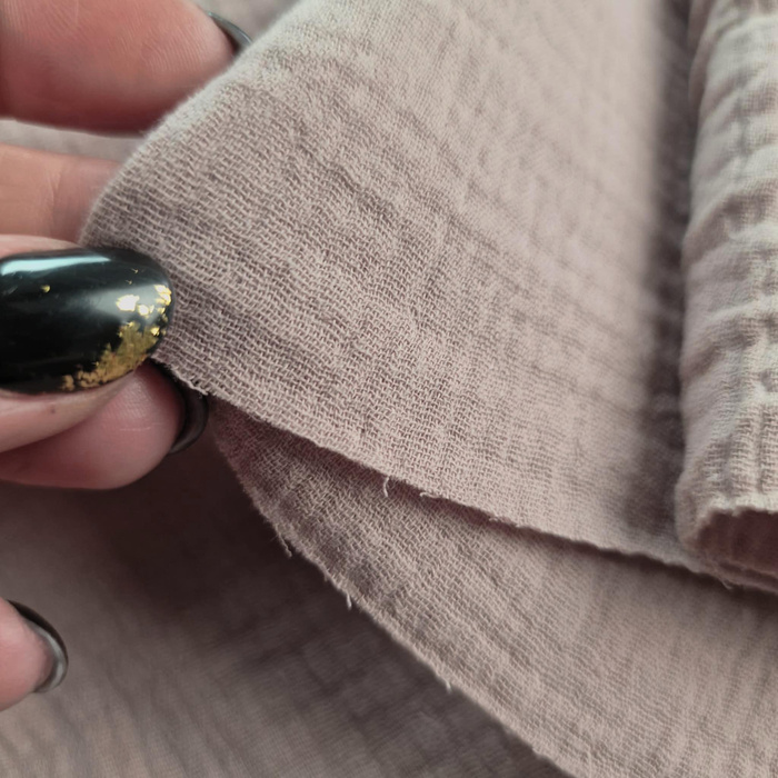 Cotton Muslin Double Gauze - CAFE LATTE