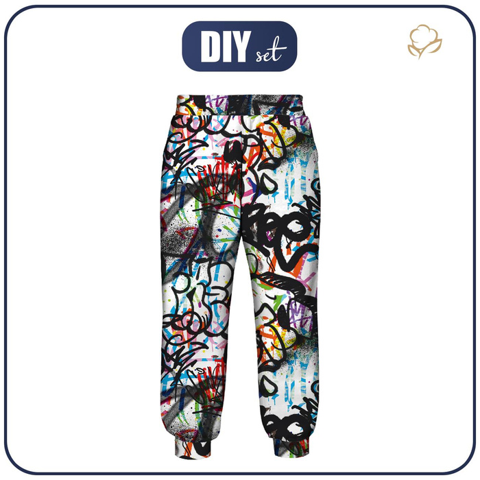 KID'S JOGGERS (ROBIN) - STREET ART PAT. 4 - sewing set (122/128)