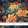 VINTAGE CHINESE FLOWERS WZ. 4 - tkanina wodoodporna