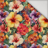 FLOWERS PAPAYA ORANGE WZ. 3 - lycra 300g