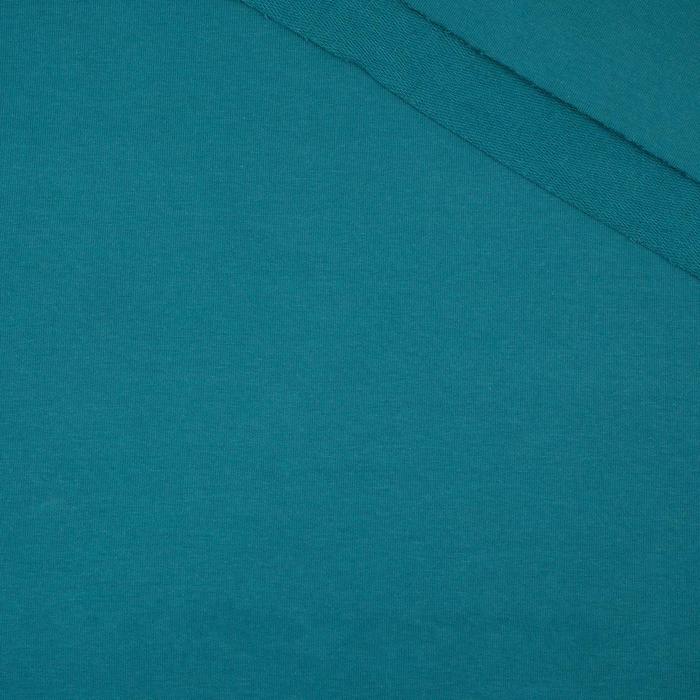 French Terry mit Elasthan - SMARAGD/ TEAL (D-47)/ CYRANECZKA