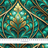Stained Garden wz. 5 - Cotton woven fabric