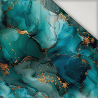 alcohol ink wz.10 TEAL - tkanina szybkoschnąca