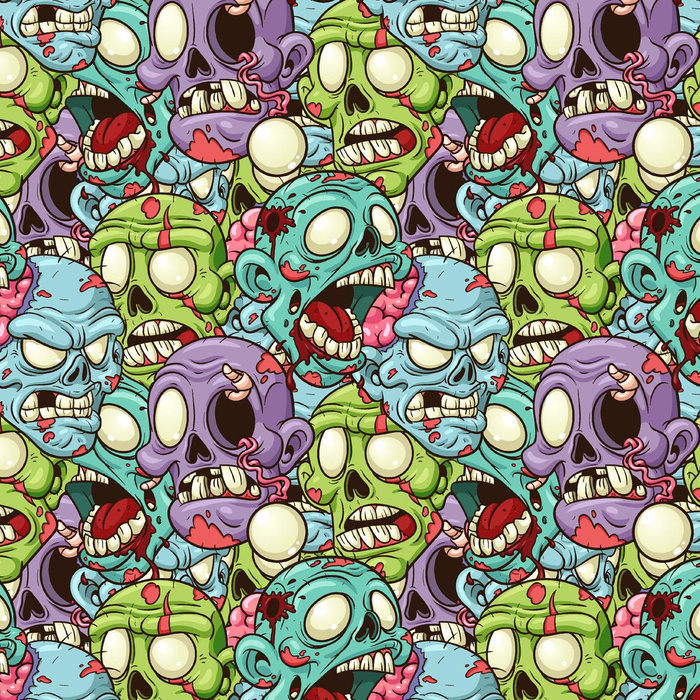 ZOMBIE - dzianina drapana z elastanem ITY