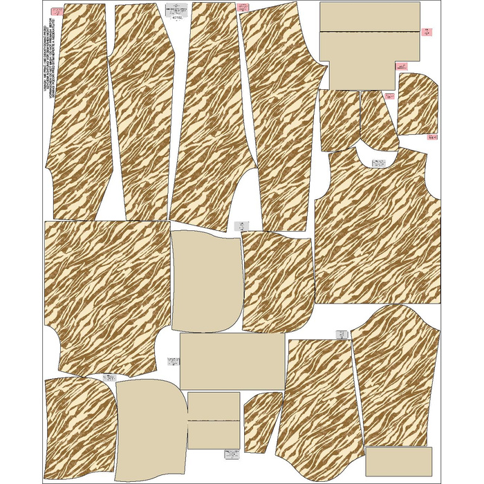 DĚTSKÉ TEPLÁKY (OSLO)(122/128) - ZEBRA  vz. 5 - Sada šití (122-128)