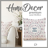 POLŠTÁŘOVÝ PANEL - Najlepsza Babcia na Świecie/ malované květy - HOME DECOR PREMIUM