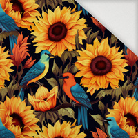 Sunflowers wz. 3 - Woven Fabric for tablecloths