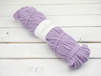 Sznurek  bawełniany  okrągły 8mm - MOTEK - FIOŁKOWY