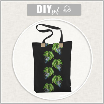 SHOPPER TASCHE - PARADIESFRÜCHTE ms. 1 (PARADIESGARTEN) - Wasserabweisende Webware - Nähset