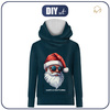 BLUZA Z KAPTUREM UNISEX (HYDRA) - SANTA IS WATCHING - zestaw do uszycia (110/116)