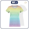 T-SHIRT DAMSKI - TĘCZOWE PASKI wz.2 - single jersey M