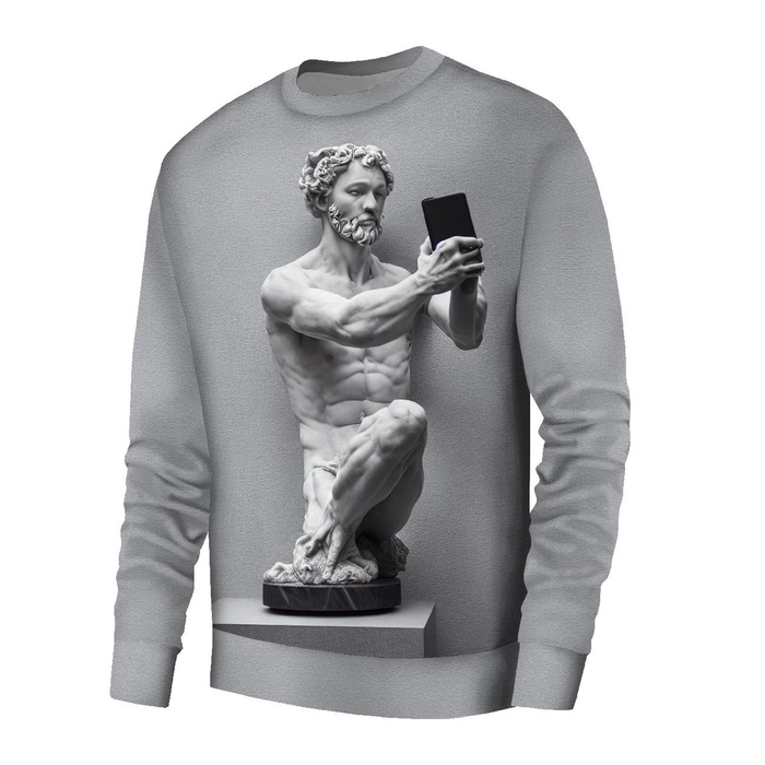 BASIC HERREN SWEATSHIRT (OREGON) - SCULPTURE'S SELFIE - Nähset