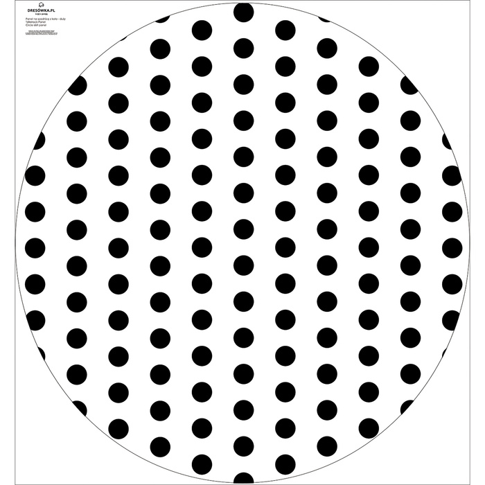 Groß Tellerrock-Panel - Viskose Jersey - POLKA DOTS