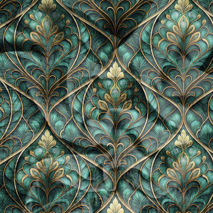 Stained Garden wz. 5 - Baumwoll Musselin