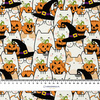HALLOWEEN CATS VZ. 1 - teplákovina počesaná s elastanem ITY