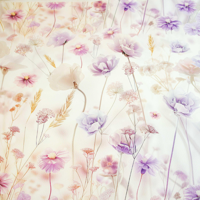 FLOWERS m.10 - dickes geprägtes Kunstleder