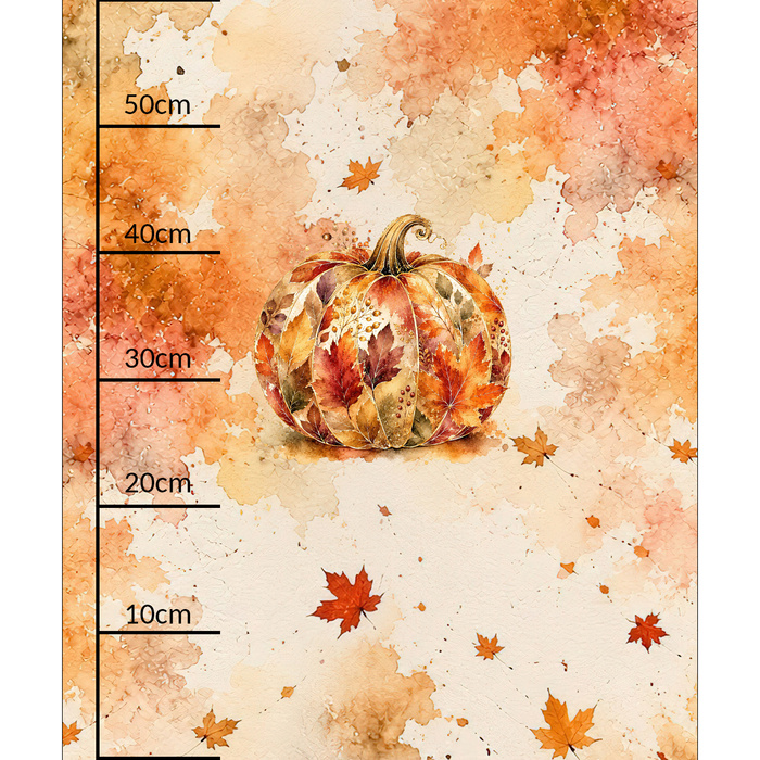 AUTUMN PUMPKIN / ORANGE - PANEL (60cm x 50cm)