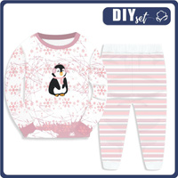 KINDERPYJAMAS "MIKI" - PINGUIN 2.0 / rose quartz - Nähset