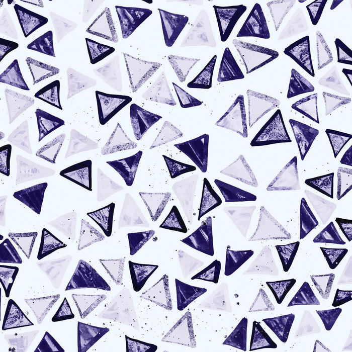 TROPICAL TRIANGLES no. 2 (Very Peri) - single jersey with elastane 