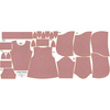 KID'S HOODIE DINO (PARIS) - MELANGE ROSE QUARTZ - sewing set (86/92)