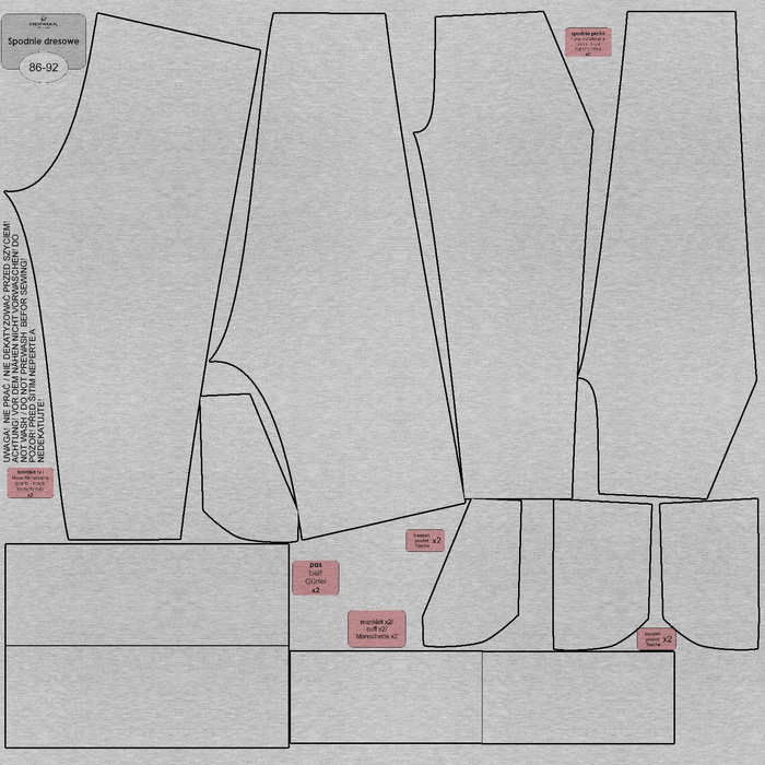 KINDER-JOGGINGHOSE (LYON) - M-01 melange hellgrau - Sommersweat