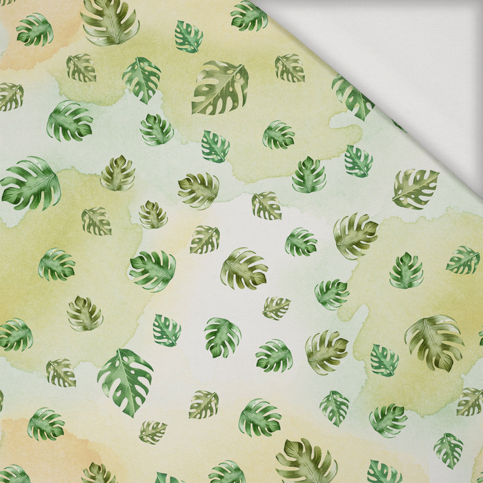 MINI MONSTERA / WATERCOLOR WONDERS - Jersey wiskozowy
