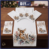 NAPKINS AND RUNNER - WINTER WOODLAND FRIENDS - sewing set