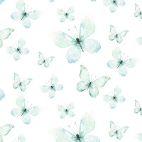 SCHMETTERLINGE M. 2 (AQUARELL-SCHMETTERLINGE) - Viskose Jersey