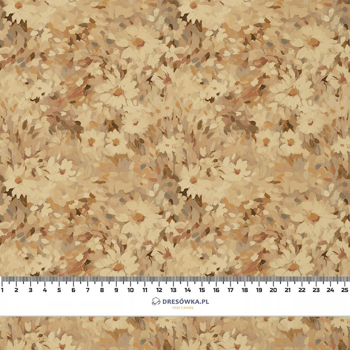 BEIGE / FLOWERS - Len 100%