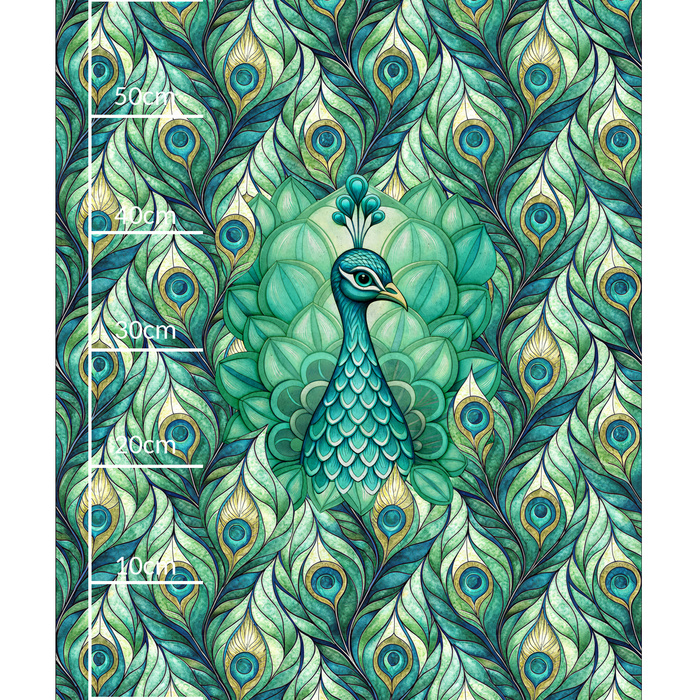 Stained Glass Day wz. 35 - panel (60cm x 50cm) dzianina pętelkowa
