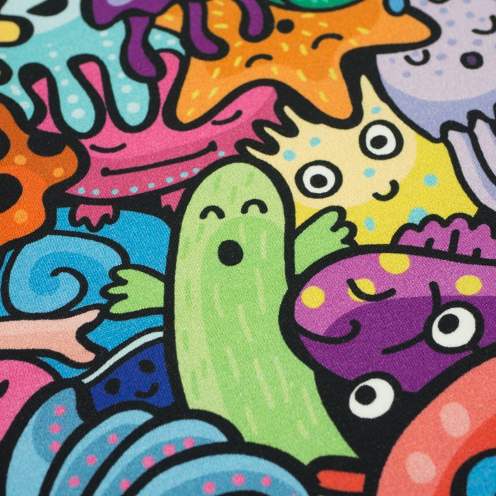 MONSTERS - Viscose jersey WE210