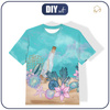 KID’S T-SHIRT -  LETTER IN THE BOTTLE (WATER WORLD) - single jersey (116/122)
