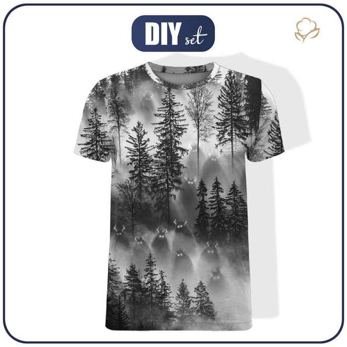 MEN’S T-SHIRT - CIEMIENIAKI BEASTS - sewing set XS