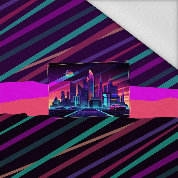 NEON GALAXY WZ.7 - panel (60cm x 50cm) Wasserabweisende Webware