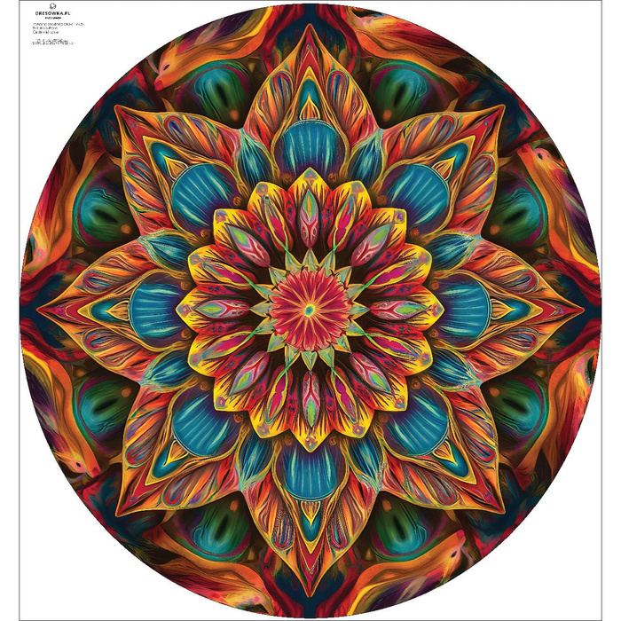 COLORFUL MANDALA vz.6 - panel pro kruhovou sukni D