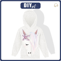 KID'S HOODIE (ALEX) - HORSE - sewing set